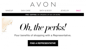 Avon brings you Joy of joining a representative